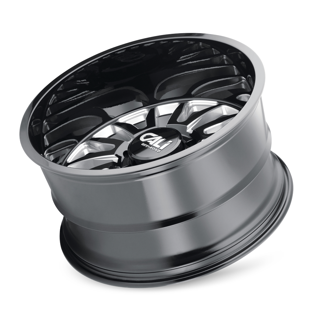 CALI OFF-ROAD SUMMIT 9110 GLOSS BLACK/MILLED SPOKES