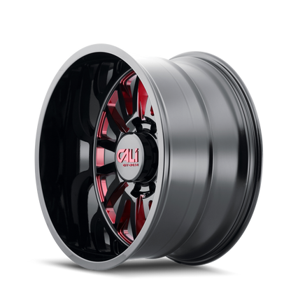 CALI OFF-ROAD SUMMIT 9110 GLOSS BLACK MILLED PRISM RED