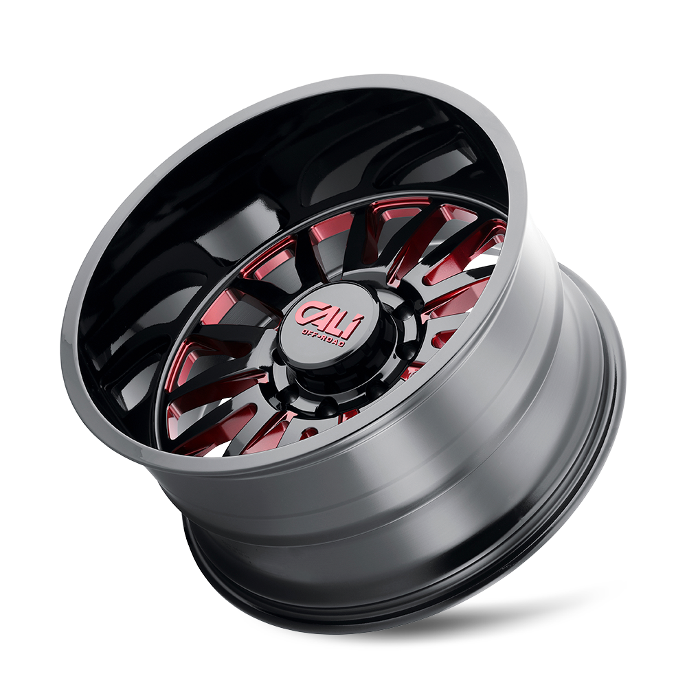 CALI OFF-ROAD SUMMIT 9110 GLOSS BLACK MILLED PRISM RED
