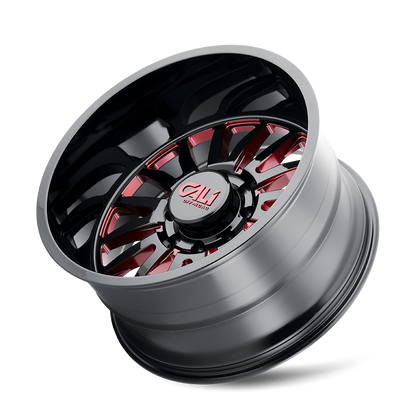 CALI OFF-ROAD SUMMIT 9110 GLOSS BLACK MILLED PRISM RED