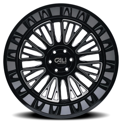 CALI OFF-ROAD VERTEX 9116 GLOSS BLACK MILLED