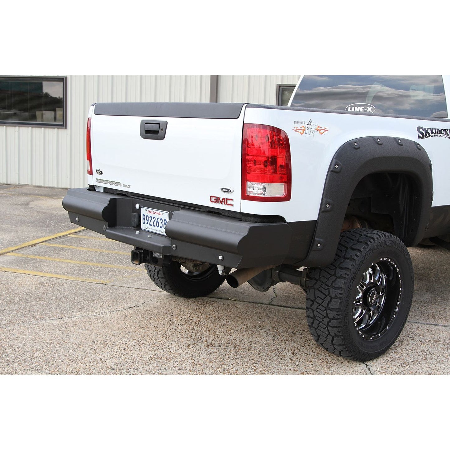 Fab Fours Elite Rear Bumper 2 Stage Black Powder Coated l CH14-U3050-1