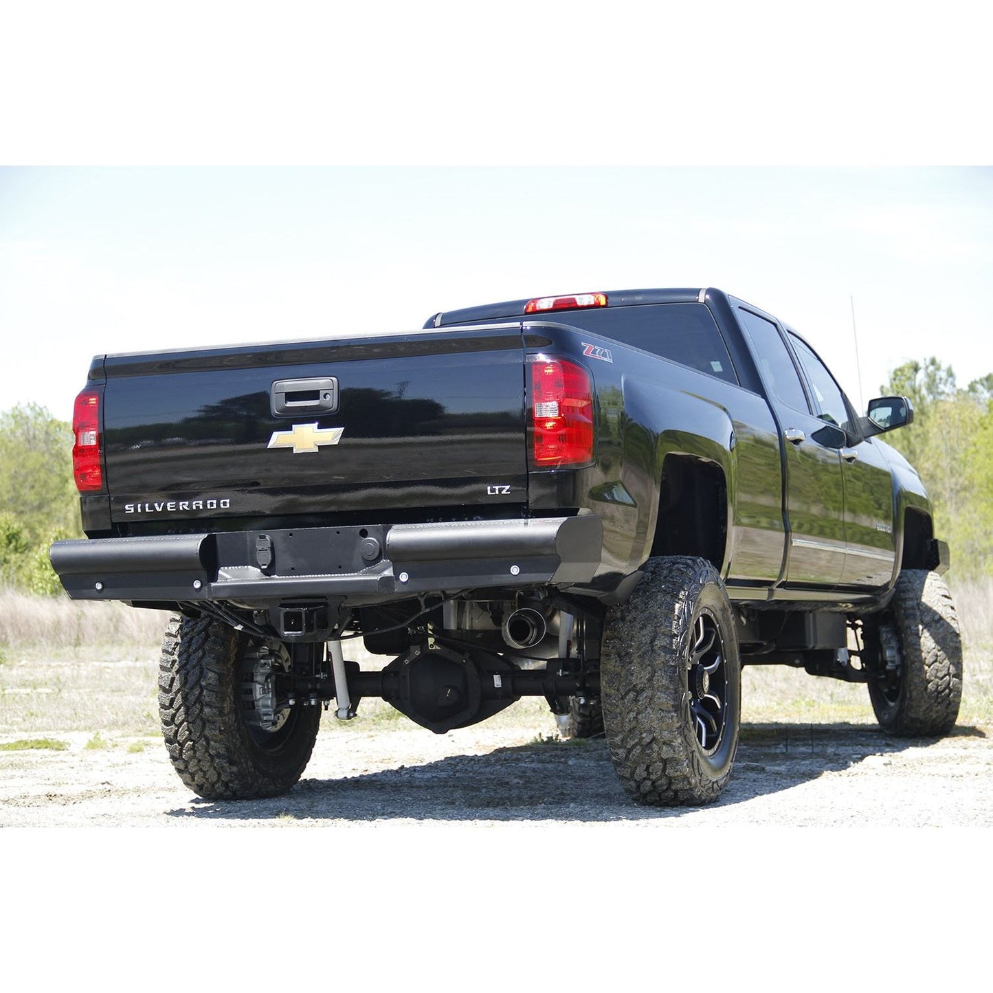 Fab Fours Elite Rear Bumper 2 Stage Black Powder Coated l CH14-U3050-1