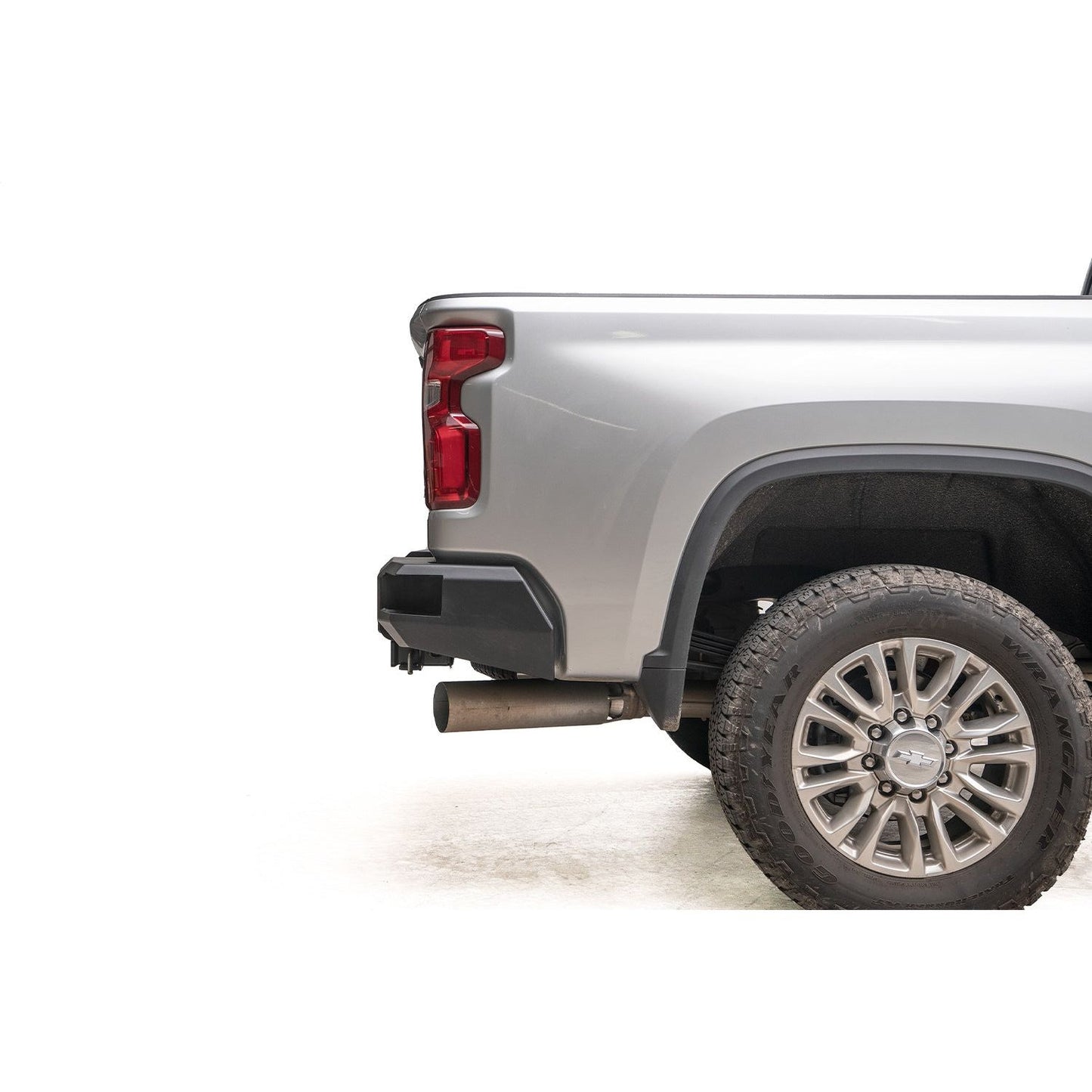 Fab Fours Premium Rear Bumper  2 Stage Black Powder Coat l CH20-W4951-1