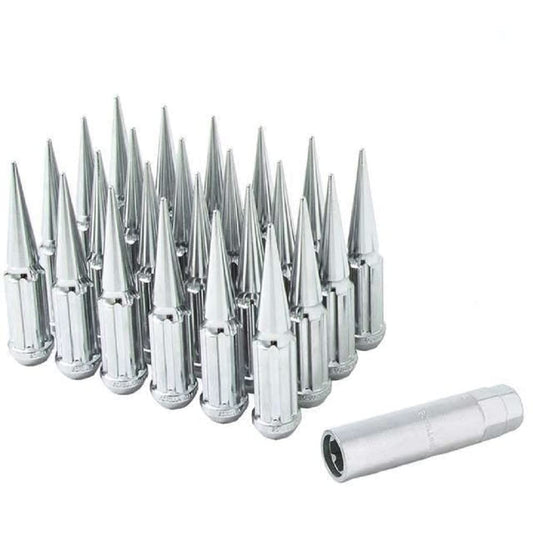 Gorilla Lug Nuts 8 LUG 14X1.5 SPIKE LUG INSTALL KIT (CHROME) SPK8-14150