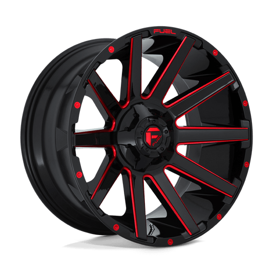 FUEL D643 CONTRA Gloss Black Red Tinted Clear