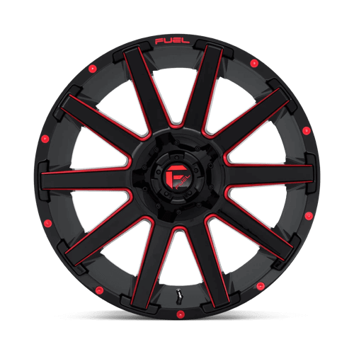 FUEL D643 CONTRA Gloss Black Red Tinted Clear
