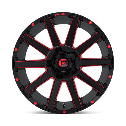 FUEL D643 CONTRA Gloss Black Red Tinted Clear