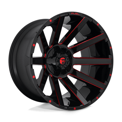 FUEL D643 CONTRA Gloss Black Red Tinted Clear