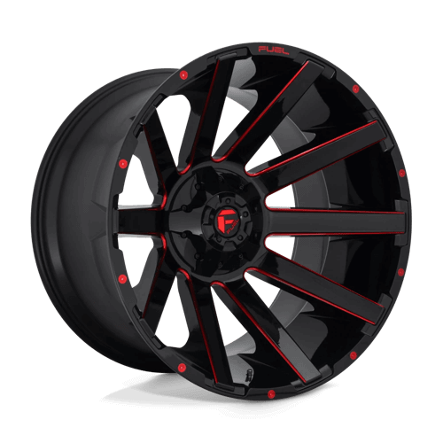 FUEL D643 CONTRA Gloss Black Red Tinted Clear