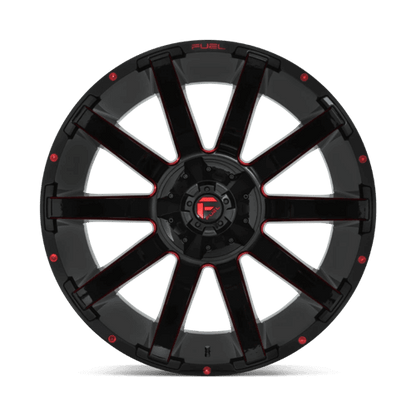 FUEL D643 CONTRA Gloss Black Red Tinted Clear