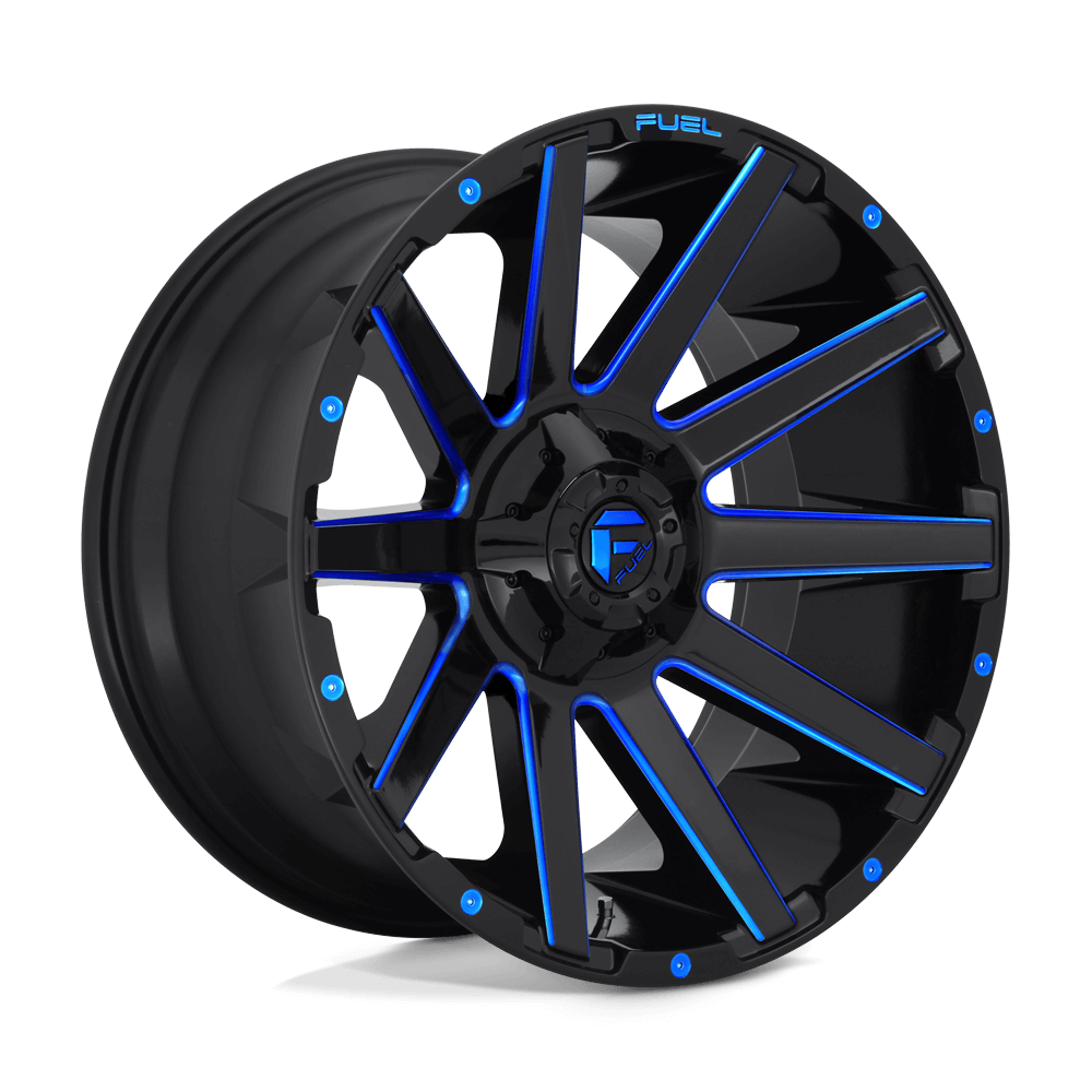 FUEL D644 CONTRA Gloss Black Blue Tinted Clear