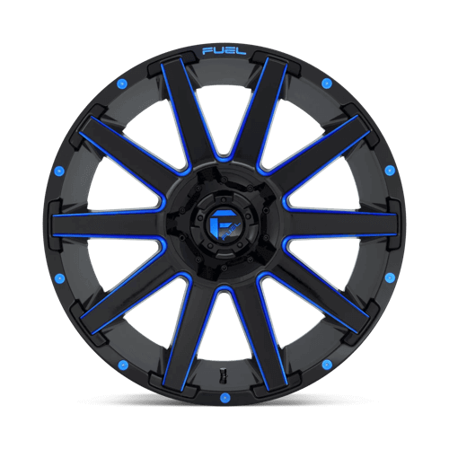FUEL D644 CONTRA Gloss Black Blue Tinted Clear