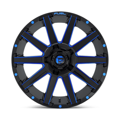 FUEL D644 CONTRA Gloss Black Blue Tinted Clear