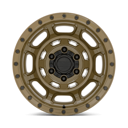 Black Rhino CONVOY Gator Green wheel showcasing sturdy design and striking color.