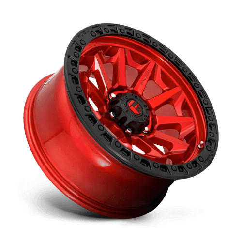FUEL D695 COVERT Candy Red Black Bead Ring