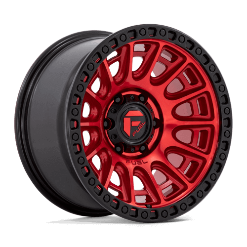 FUEL D834 CYCLE Candy Red W/ Black Ring