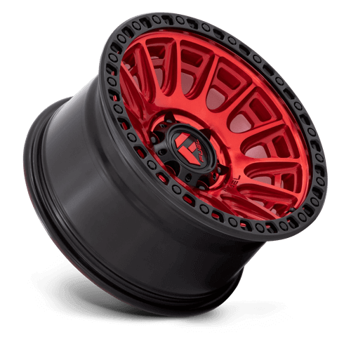 FUEL D834 CYCLE Candy Red W/ Black Ring