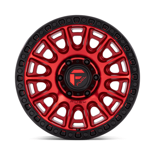 FUEL D834 CYCLE Candy Red W/ Black Ring