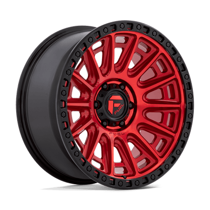 FUEL D834 CYCLE Candy Red W/ Black Ring
