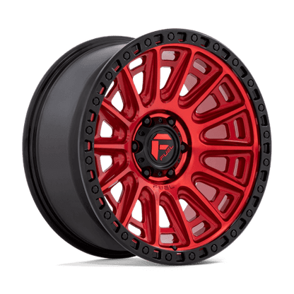 FUEL D834 CYCLE Candy Red W/ Black Ring
