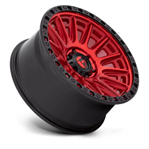 FUEL D834 CYCLE Candy Red W/ Black Ring