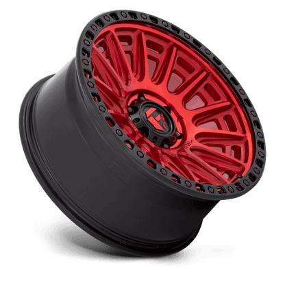 FUEL D834 CYCLE Candy Red W/ Black Ring