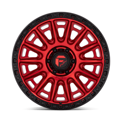 FUEL D834 CYCLE Candy Red W/ Black Ring