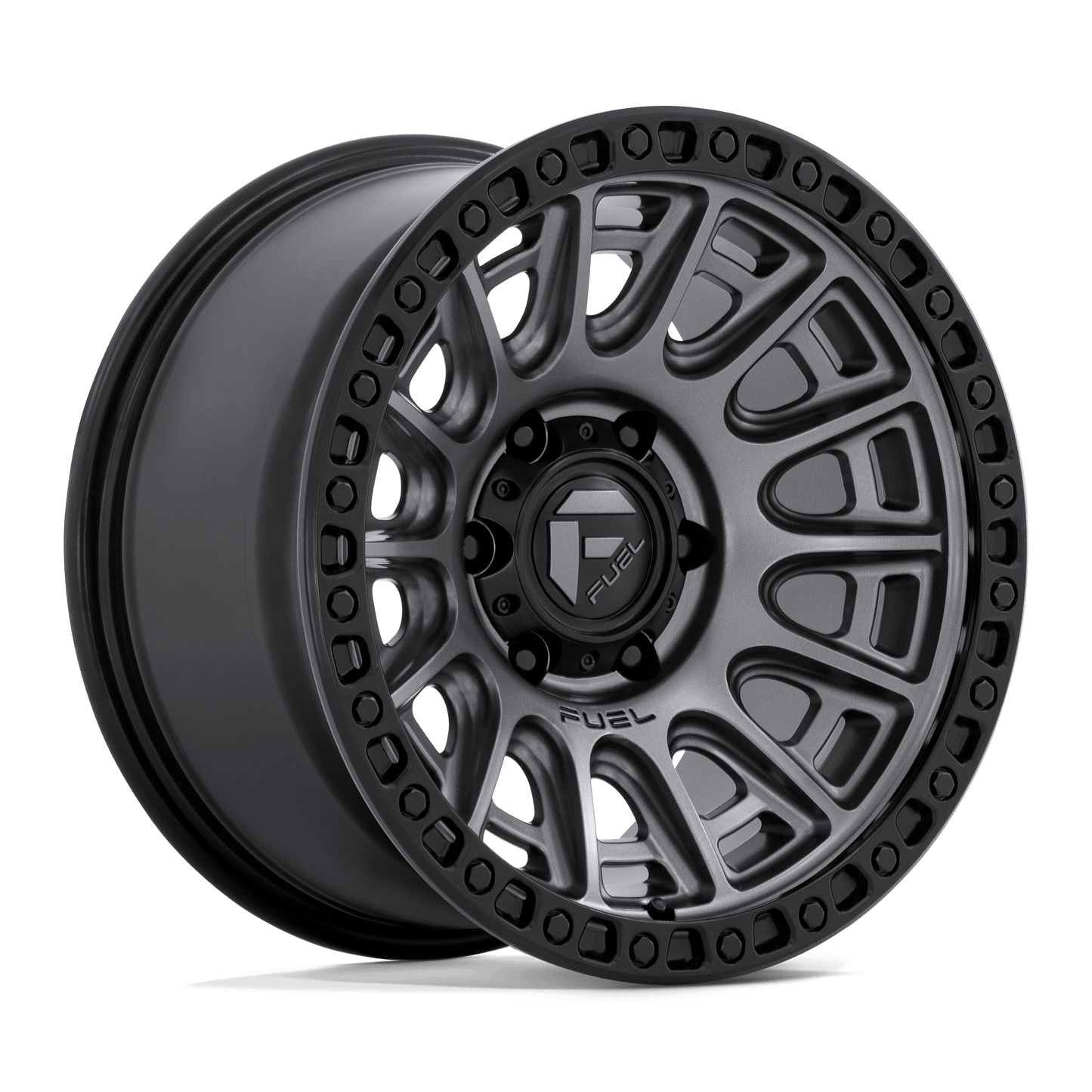 FUEL D835 CYCLE Matte Gunmetal W/ Black Ring