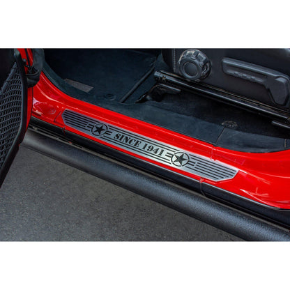 DV8 OFF-ROAD | 2018 2025 Jeep Gladiator JT WranglerJL JLU Front Sill Plate  | D-JL-180014-STR2