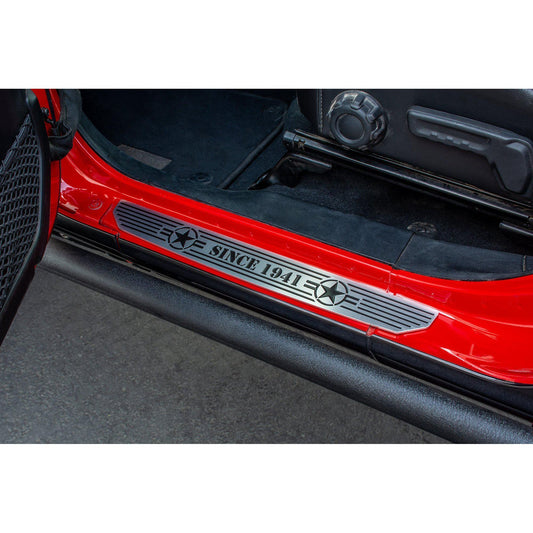 DV8 OFF-ROAD | 2018 2025 Jeep Gladiator JT WranglerJL JLU Front Sill Plate  | D-JL-180014-STR2