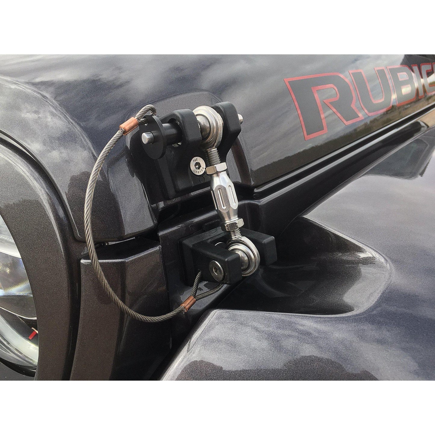 DV8 OFF-ROAD | 2018 2025 Jeep Gladiator JT WranglerJL JLU Hood Hold Down  | D-JL-190001-K