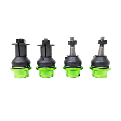 DV8 OFF-ROAD | 2018 2026 Jeep JL Replacement Ball Joint Kit Anodized Green Dana 30 or Dana 44  | D-JLBLJNT-01
