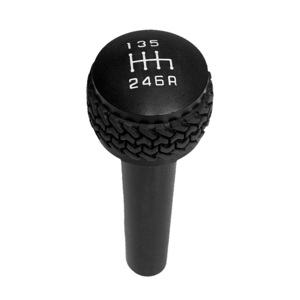 DV8 OFF-ROAD | 2006 2017 Jeep Wrangler TJ JK JKU 6 Speed Shift Knob Black  | D-JP-180012-BK