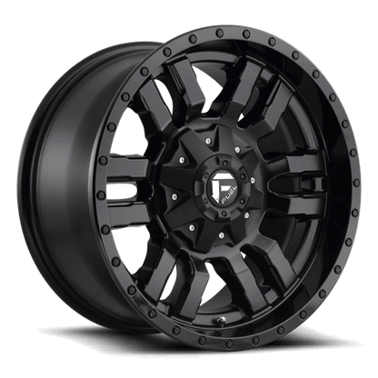 FUEL D596 SLEDGE Matte Black Gloss Black Lip