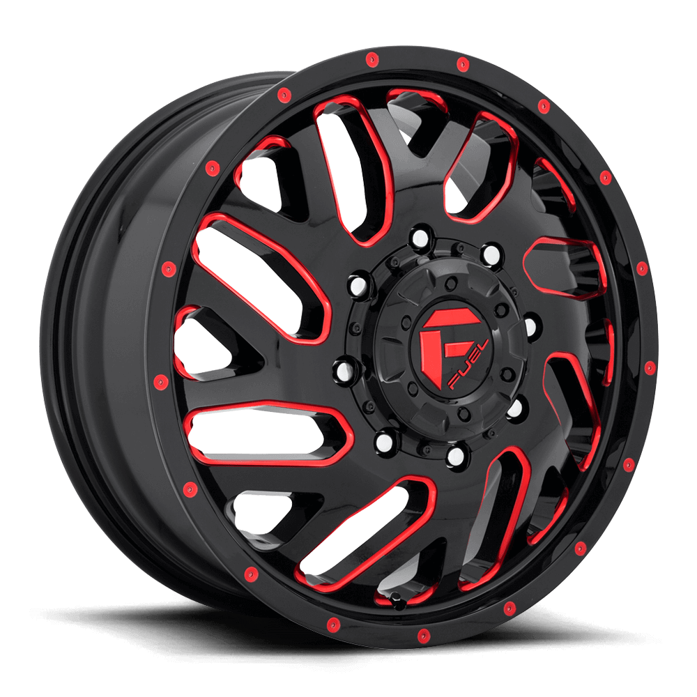 FUEL D656 TRITON Gloss Black Red Tinted Clear