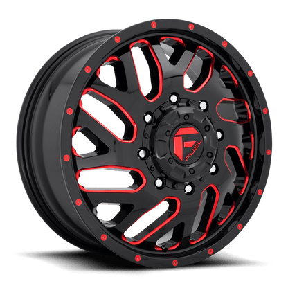 FUEL D656 TRITON Gloss Black Red Tinted Clear