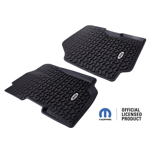 RUGGED RIDGE | DMC-12920.22 | 76-86 Cj7/87-95 Wrangler (Yj) Front Pair All Terrain Floor Liner, Mopar Licensed