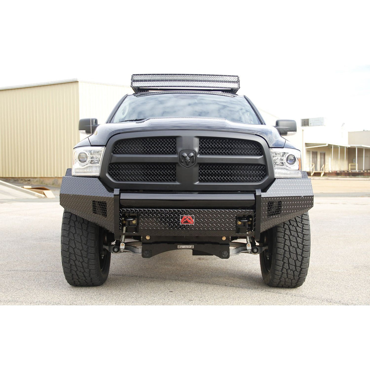 FAB FOURS DR09-K2461-1 Black Steel Front Ranch Bumper