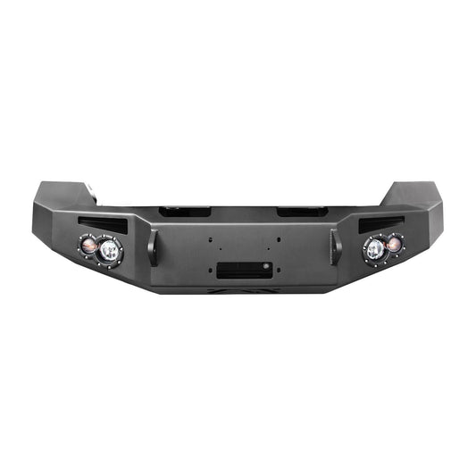Fab Fours Premium Winch Front Bumper 2 Stage Black Powder Coated w/o Grill Guard w/Sensors l DR13-F2951-1