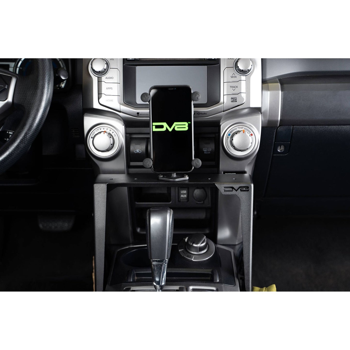 DV8 OFF-ROAD | 2010 2024 Toyota 4Runner Center Console Molle Panels Device Mount  | CCT3-02