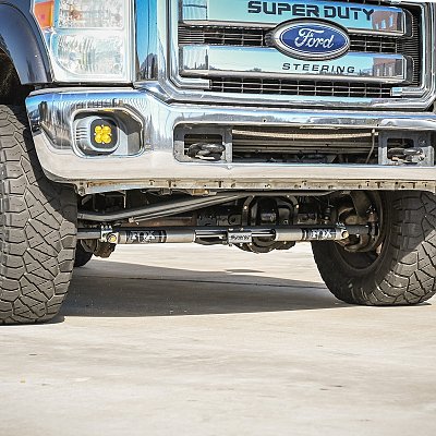 2005 + Ford Super Duty F-250 / F350 Dual Steering Stabilizer Bracket — 2005 + Ford Super Duty F-250 / F350 Dual Steering Stab