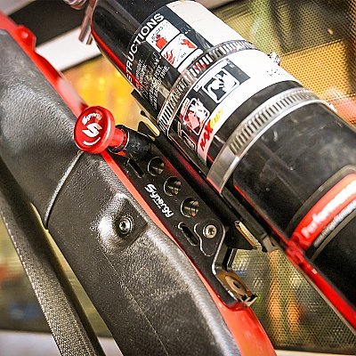 Synergy Quick Release Fire Extinguisher Mount — Synergy Quick Release Fire Extinguisher Mount
