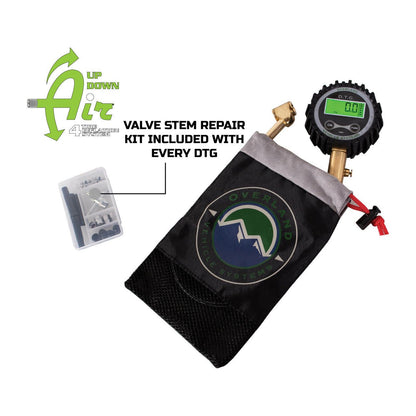 Overland Vehicle Systems Digital Tire Gauge With Valve Kit & Storage Bag 12010001