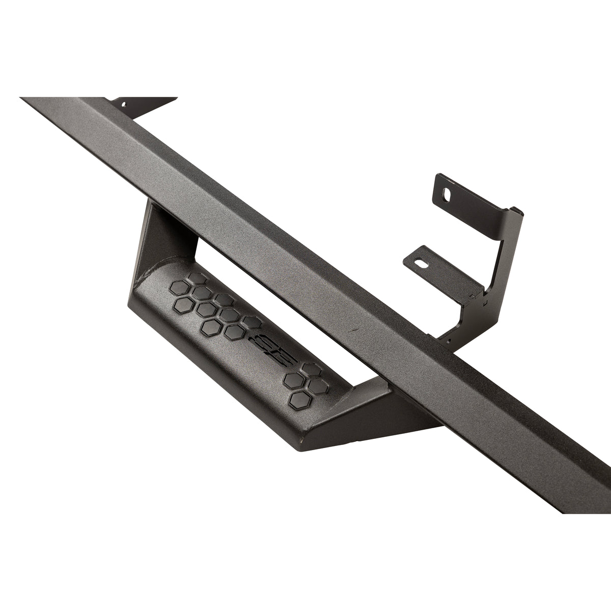 Angular Drop Steps – Textured Black (19-24 Chevy 1500) view 4