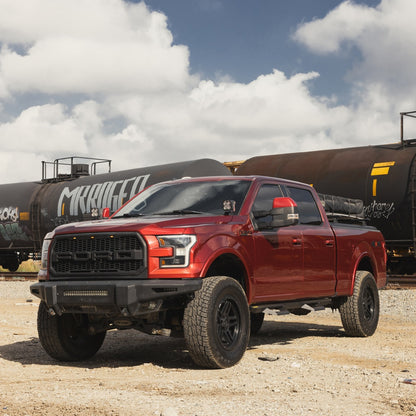 Angular Drop Steps – Textured Black (15+ Ford F-Series) view 6