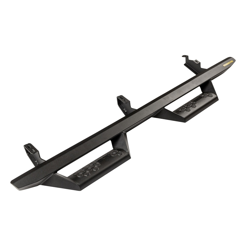 Angular Drop Steps – Textured Black (22+ Toyota Tundra) view 1