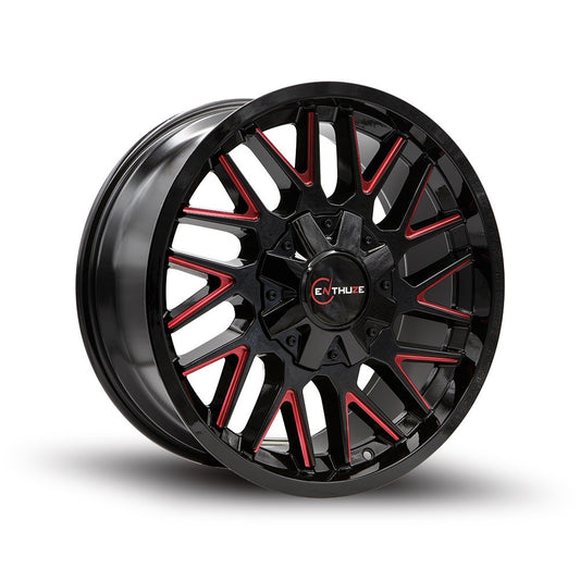 ENTHUZE REVOLVER GLOSS BLACK / RED MILLED