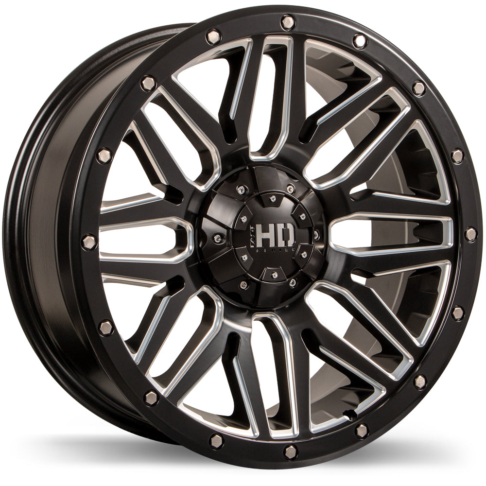 Fast HD Menace Satin Black with Milled Trim 18 x 9" 6X139.7 15 offset F240-1890-83FH+15F778