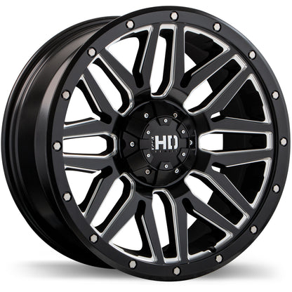Fast HD Menace Satin Black with Milled Trim 20 x 9" 6X135 15 offset F240-2090-36FH+15C871